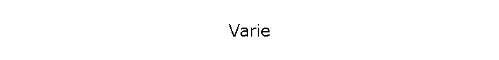 Varie